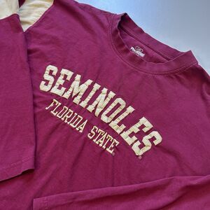 Vintage Florida State University FSU Seminoles Long Sleeve T Shirt Tee Sz L Vtg